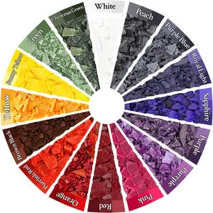 Candle Color Dye for Soy Wax - 16 Popular Vibrant Colors Wax Dye for Soy Candle Making,Bulk Soy Wax Dyeing Chips for Making Candles,Safe and ,DIY Supplies