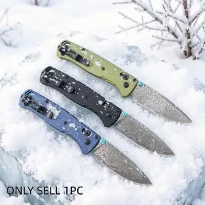 Multifunctional Edc Folding Knife, Pocket Knife, Fruit Knife, Damascus Steel Blade, Best Choice for Camping Travel, Great Gift