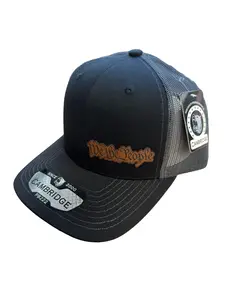We The People Patch Trucker Hat - Adjustable Snap Fit, Breathable Mesh Back.