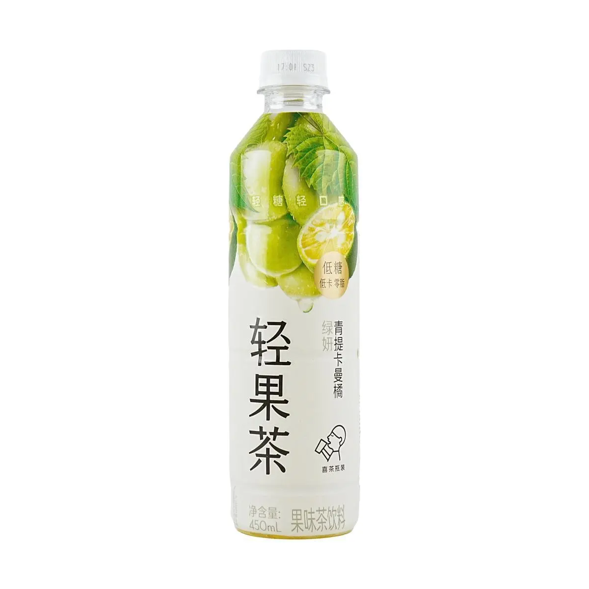 HEYTEA Light Fruit Tea - Green Grape & Calamansi Flavor, Low Sugar, Low Calorie, Zero Fat, 450ml