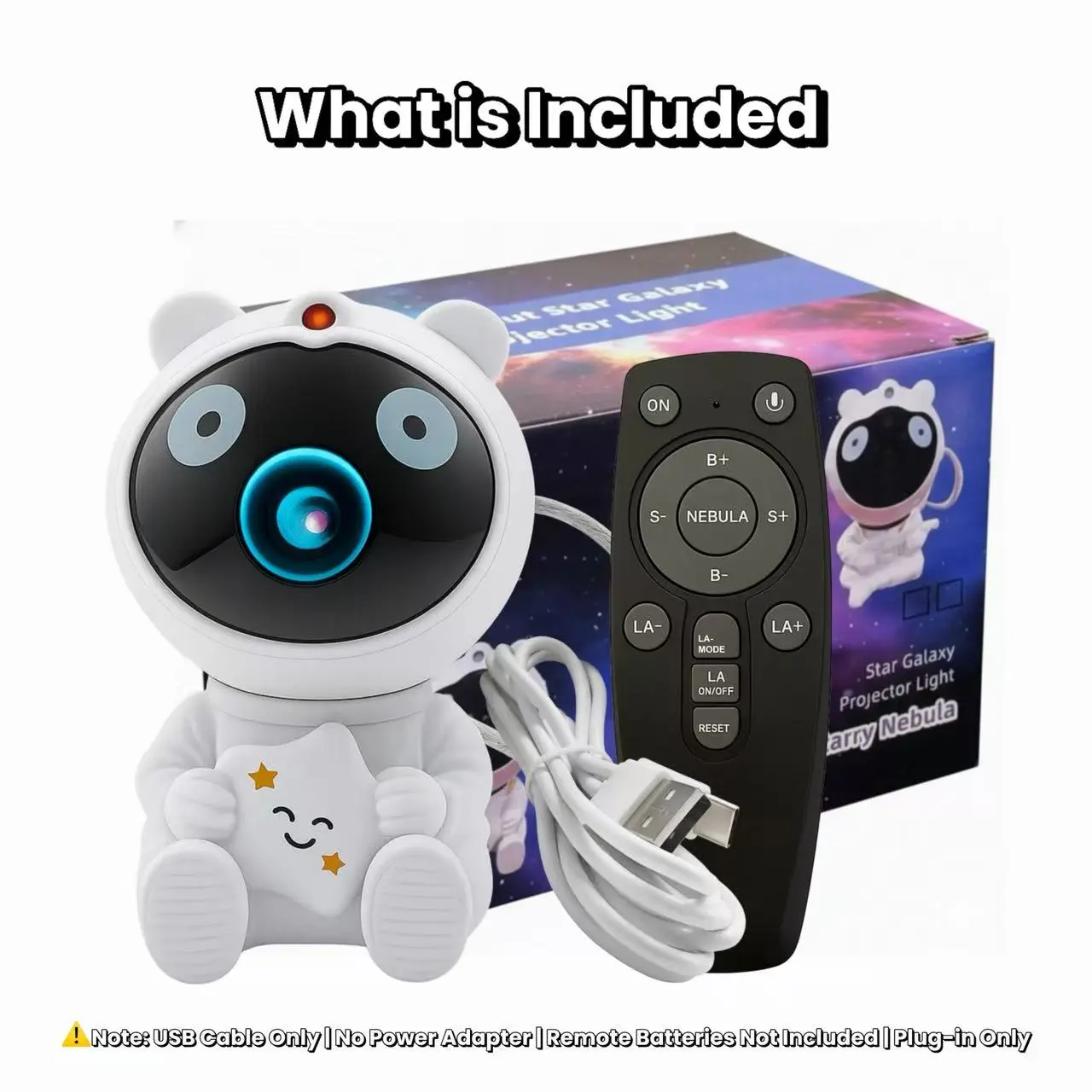 Astronaut Galaxy Projector 8-Color Nebula Star Projector Night