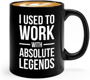 Coworker Leaving Coffee Mug 11oz Black - I used to work with absolute legends - Employee Goodbye Gifts Coworker Leaving Gifts For Men Coworker Leaving Mug Office Going Away