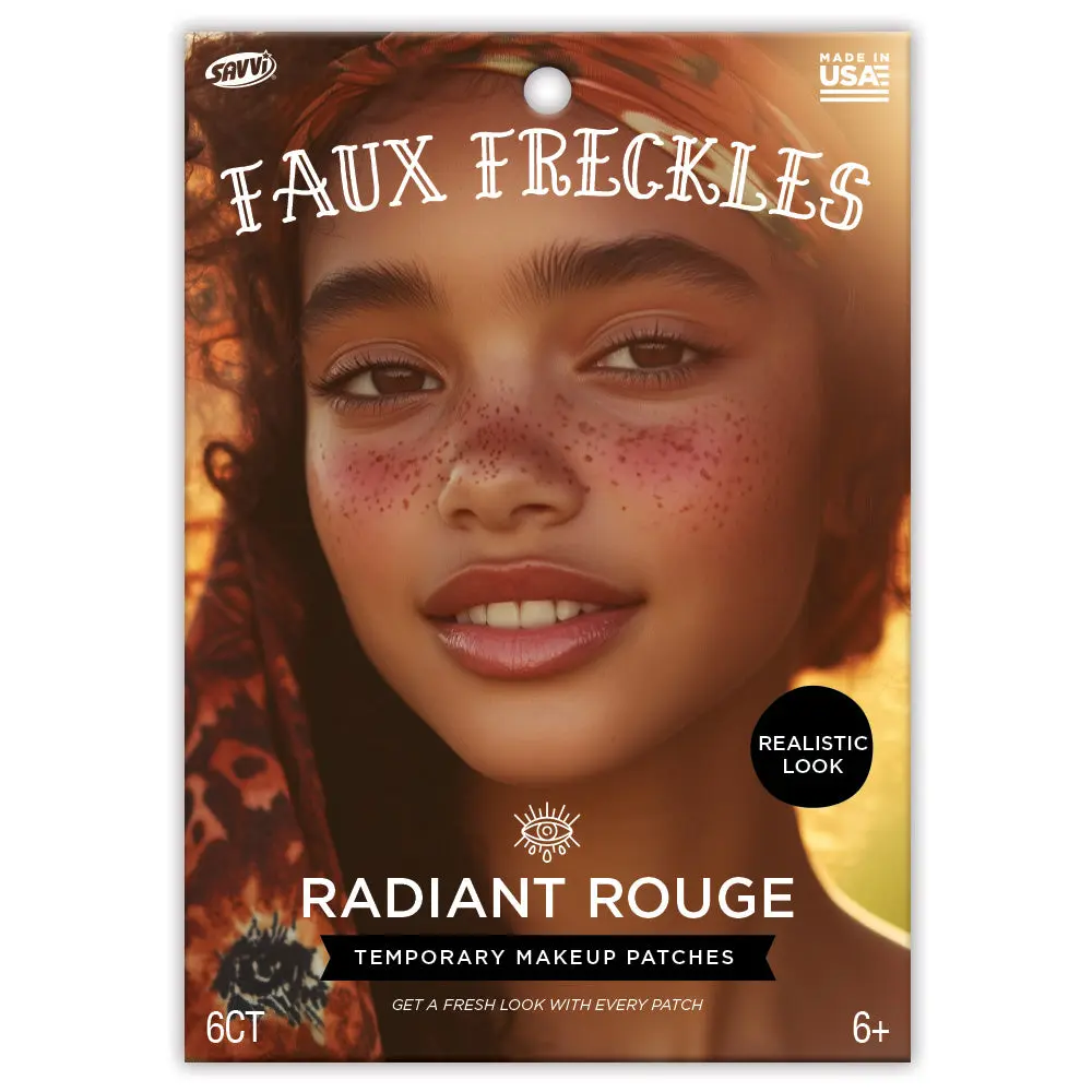 Radiant Rouge Freckle Temporary Tattoos  Party Pack 6 Tattoos