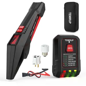 Circuit Breaker Tool Kit with LCD Display, GFCI Outlet Tester, Circuit Tool with NCV Test & Flashlight for Home/Workshop Circuit Tracing, Includes and Case