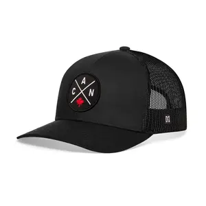 Canada Trucker Hat  |  Black CAN X Snapback