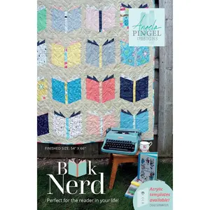 Angela Pingel Designs Book Nerd Quilt Pattern P267-BOOKNERD
