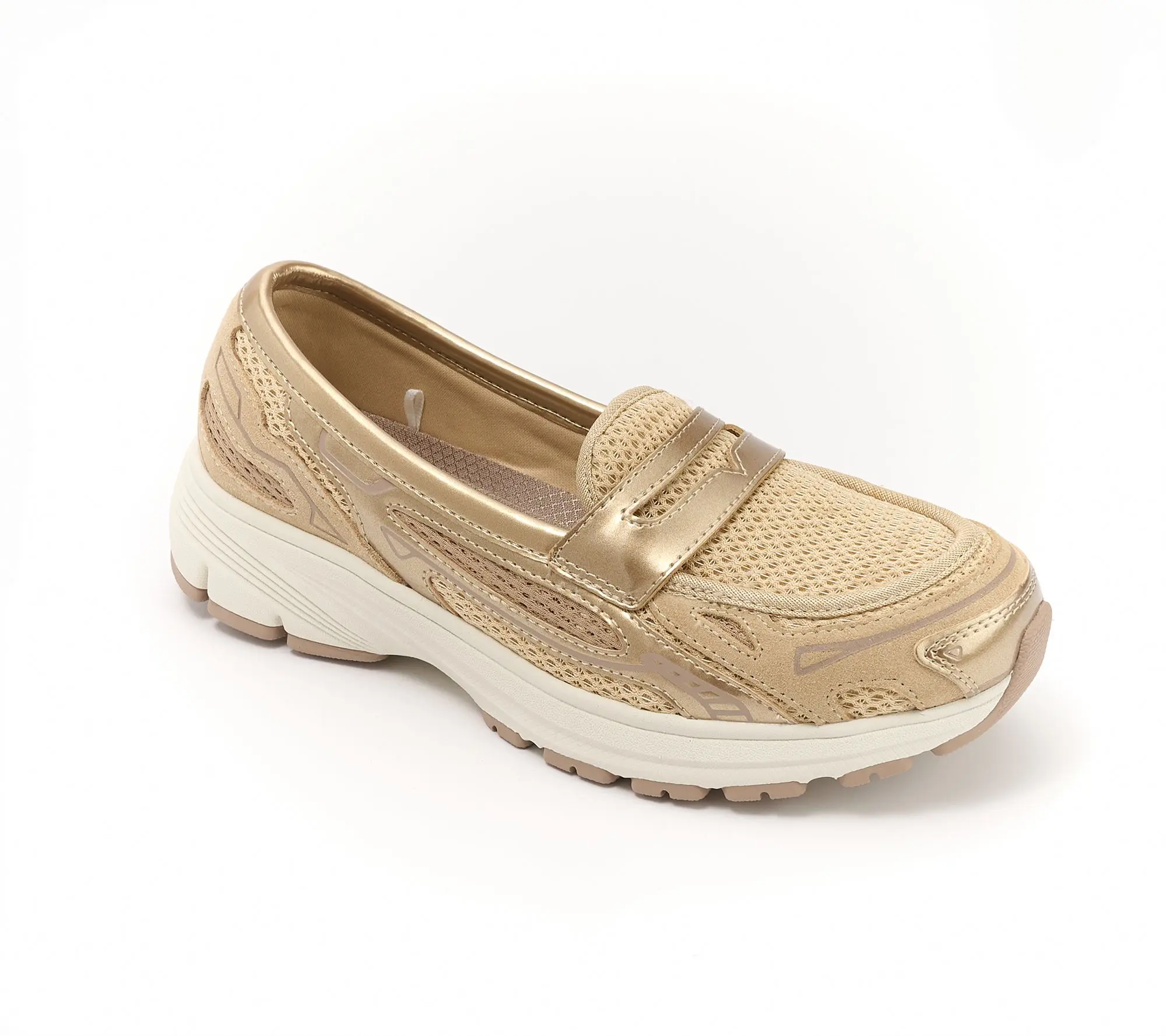 Skechers Mesh and Metallic Sport Loafers - Var-City