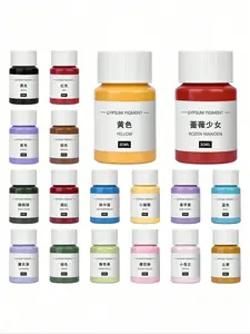 1 Bottle 30ml Gypsum Cement Coloring 20 Different Pigment DIY Manual Graffiti Color Concentrate Concrete Cement Plaster Mold Dye Art Materials (Note: This Product is a Liquid, Not a Powder)