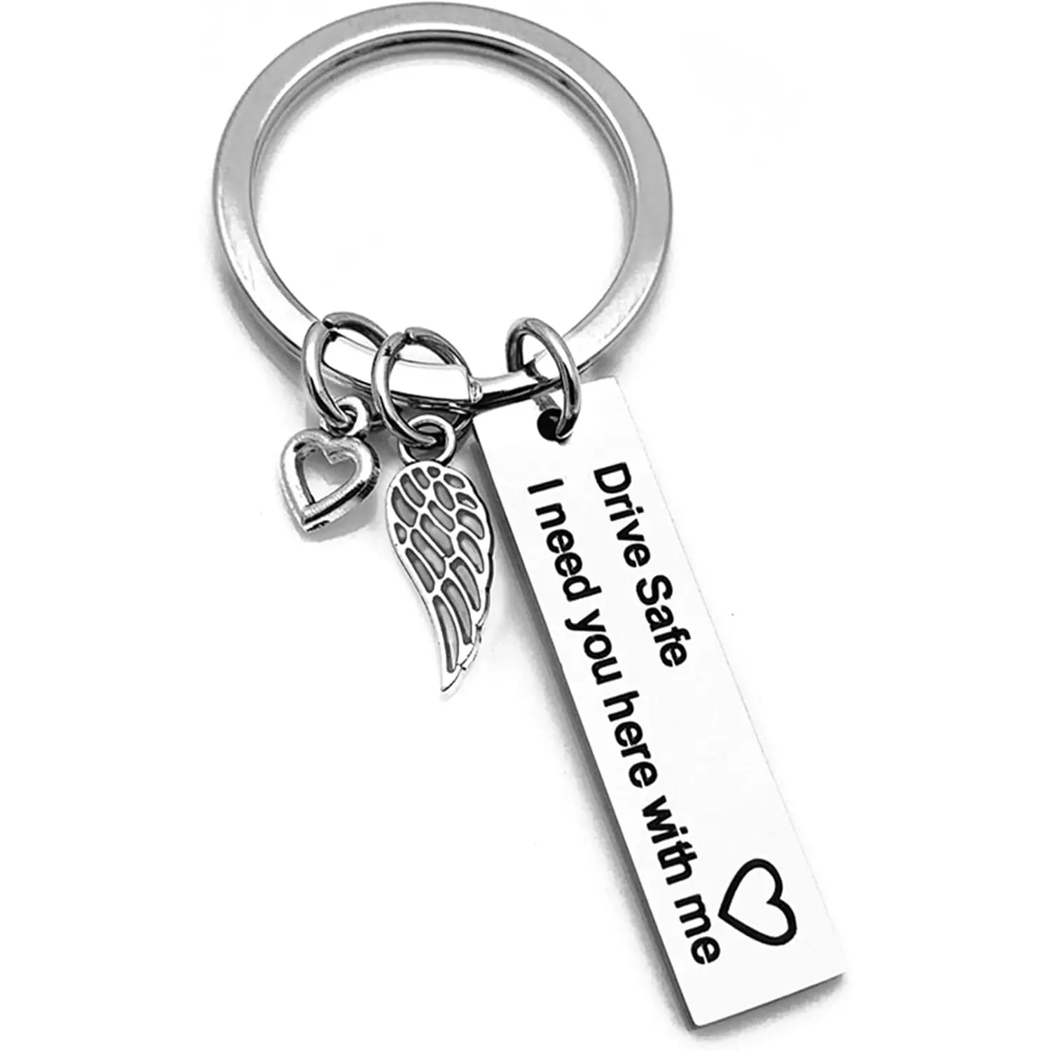 Drive Safe Keychain Gifts for Motorcycle Biker Key Chain Christmas Presents for Boyfriend Husband Dad Son Girlfriend