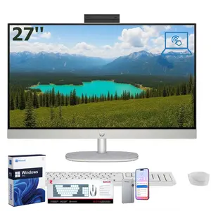HP 27" FHD Touchscreen All-in-One Desktop, Height Adjustable, Win11 Pro, Intel Core Ultra 7 155U, 32GB Memory, 1TB SSD, Shell White, Bundle Included