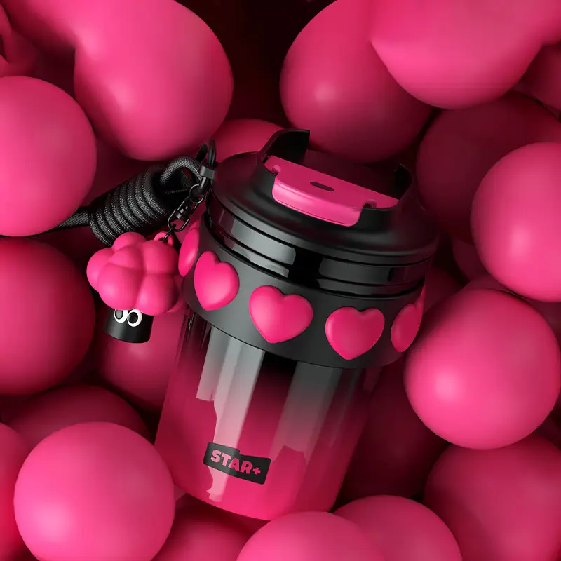 [Sidagar] 12.8oz Cute Insulated Coffee Cup – Mini Stainless Steel Travel Mug with Lid | Reusable Iced or Hot Drink Tumbler for Work & Outdoor