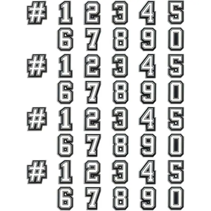 Croc Charms: Numbers