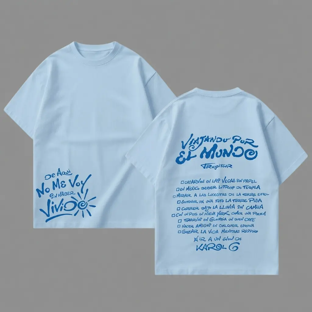 New Album No Me Arrepiento De Sentir Tanto V4 Premium Cotton T-Shirt - La Bichota Latin Queen Graphic Tee, Latin Pop Concert Tour Merch, Cute Festival Summer Shirt, Unisex Gift for Latin Fans