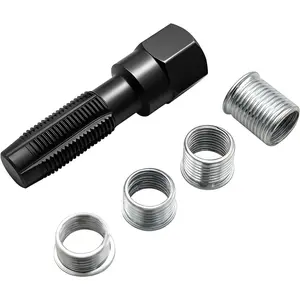 14mm Cylinder Head Rethreaded Kit, Spark Plug Thread Repair Kit,14mm Reamer Cylinder Thread Repair Plug Rethreader Kit,4 Thread Insert. M14 x 1.25