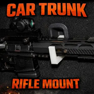 Car Trunk Rifle Storage Mount | Removable mounts for your back seat | Mounting System for all SUVs