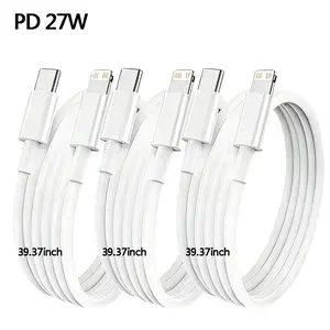 Type C to Lightning Charging Cable, PD 27w Fast Charge Data Cable, 100cm Wide Compatibility, Compatible with iPhone 5-14 and iPad