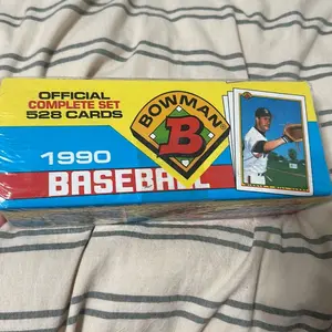 Bowman Official Complete Set 1990 Baseball Cards 528 Cards Collectible Sports Trading Cards