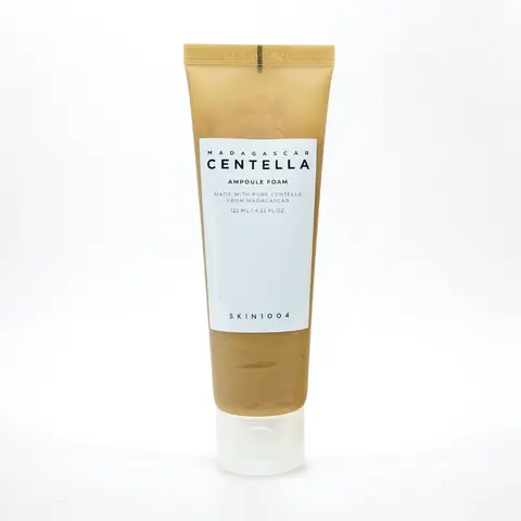 SKIN1004 Madagascar Centella Ampoule Foam Cleanser (4.4oz) - Gentle Facial Cleansing Skincare, Moisturizer, Hydrating, Soothing, Skin Repair with Hyaluronic Acid