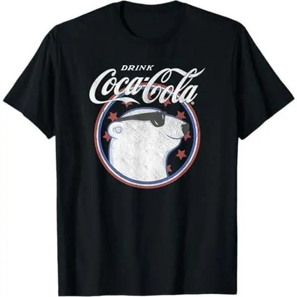Coca-Cola Fourth of July Drink Cool Polar Bear T-Shirt