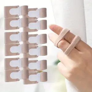 12PCS Finger Buddy Wraps, Finger Loops Tapes for Broken, Splints Brace for Pinky Ring Middle Index Trigger Finger, Suitable for Jamming, Swelling or Joint Misalignment, Reusable, Clamp Support, Male and Female Finger Divider