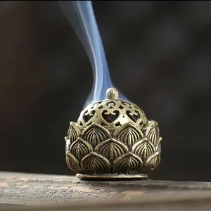 1pc Lotus Incense Holder,Small Inscent Cone Burner,Mini Asian Style Lotus Flower Zen Decor Gift