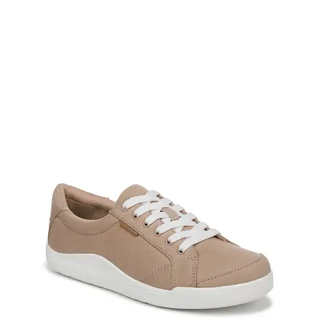 Dr. Scholl's Women's Be Bright Faux Leather Closed Casual Walking Sneakers - Lightweight Low-Top, 1.25-in Heel Height, Recycled Mix, Rounded Toe, Medium & Wide Widths, Arch Support, Anatomical Cushioning, Shoes for Women & Errands Walking Shoes