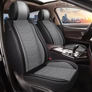 Faux Leather Full Car Seat Covers Set with Seat Protectors Cushion, Waterproof, Airbag-Compatible Automotive Interior Accessories for Cadillac XT5 2017-2025