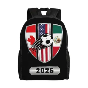 1PC Back to School First Day of School United America Shield 2026 Daypack Men Women Adult Outdoor Sports Backpack Washable Bookbag