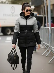 URBAN BUCK Premium Midweight Puffer Jacket Womens - Water-Repellant Bubble Down Ultra Insulated Winter Jackets for Women Nordic Snow Jackets