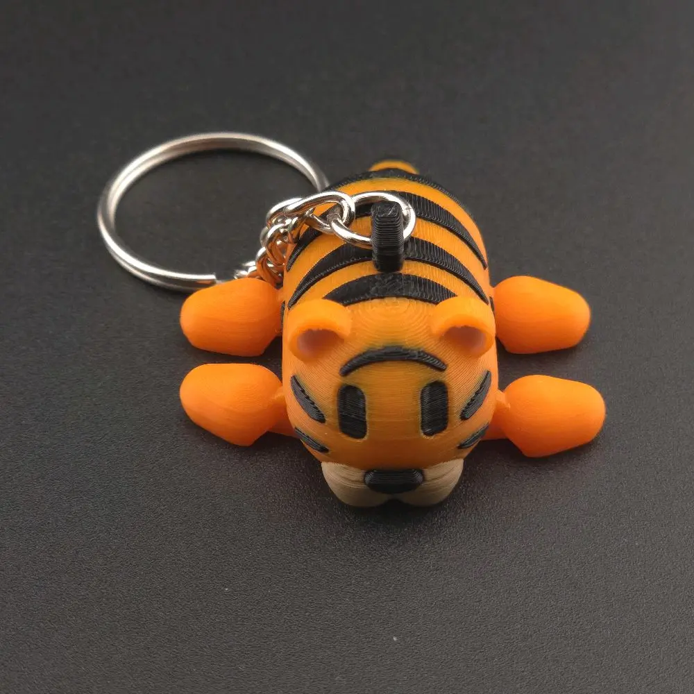 3D Printed Tiger Keychain