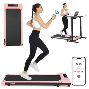 Walking Pad Treadmill, Remote Controlled Under Desk Treadmill Quiet with LED Display, Installation-Free for Home Office Walking Pad Treadmill, Remote Controlled Under Desk Treadmill Quiet with LED Display, Installation-Free for Home Office