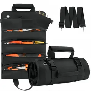 Father's Day gift waterproof tool bag for electricians and mechanics, portable multi-layer design, adjustable shoulder strap, durable materials for boyfriend gifts, Tool Storage Bag