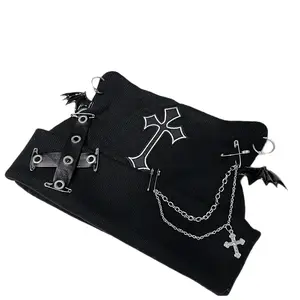 Cat Ear Beanie Cross Details, Piercings And Safety Pin Accessories