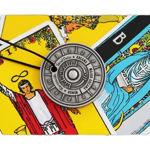 THE TAROT COIN - *LIMITED EDITION Antique Silver VERSION Leather Necklace Included