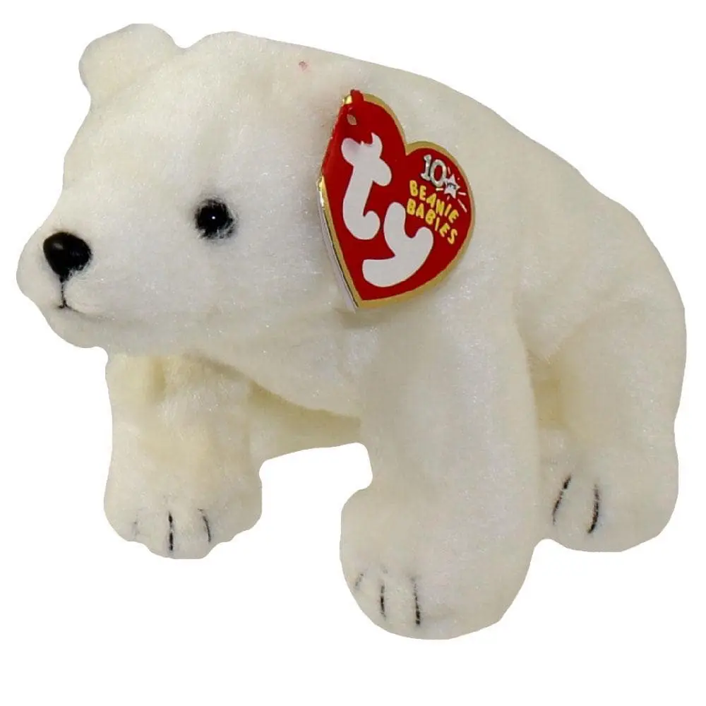 TY Beanie Baby - FRIDGE the Polar Bear (7 inch) (2002) - MWMTs