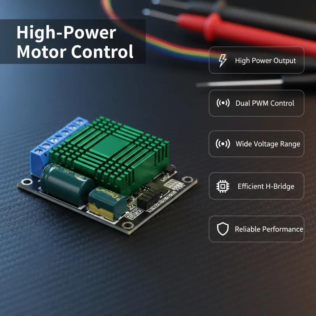 9V-30V 60A Dual PWM DC Motor Driver Module Speed Controller High Power H-Bridge