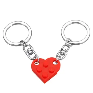 Couples Matching Stuff Gifts - Red Heart Keychain, Matching Couple Heart Keychains Decorations Christmas Valentines Day Gifts for Boyfriend Girlfriend