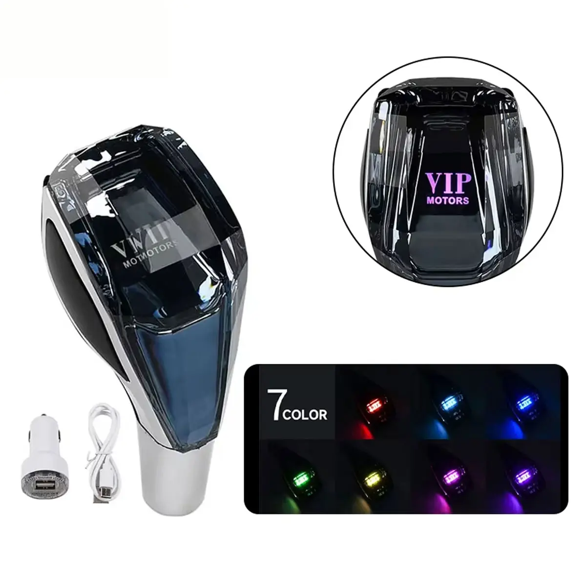 Car Universal Crystal Handles Manual Transmission Gear Shift Knob Lever Stick Head for Honda Toyota Mazda Nissan Citroen Lexus