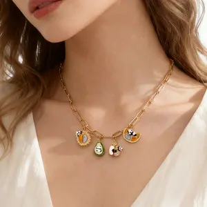 This pendant jewelry making kit, themed around a children's playground, is suitable for women and includes detachable DIY necklace, bracelet, and keychain decorations.