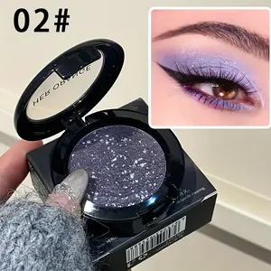 Multi purpose monochrome eye shadow exploding sparkler brightening eye shadow texture delicate soft natural waterproof sweat proof exquisite exaggerated eye makeup Halloween Christmas music festival party essential gift Shimmer Glitter Pigment