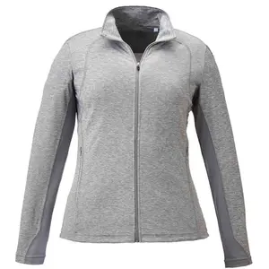PAGE and TUTTLE Womens Heather Colorblock Layering Jacket Casual Outerwear Athletic - Grey