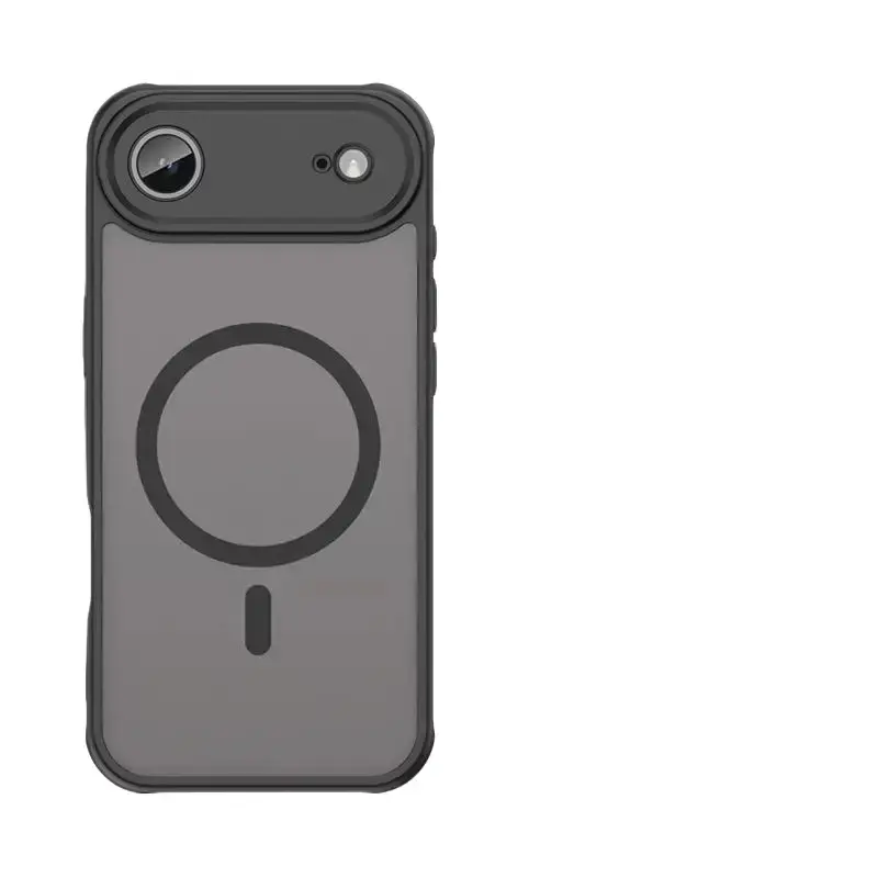 Shockproof Smartphone Case for iPhone 17 Air, 17e, 16, 16e, 15, 14, 13 Plus, 12, 11 Pro Max - MagSafe-Compatible, Translucent Matte Back, Slim Handheld Cellphone Protection Cover for Devices, Casing