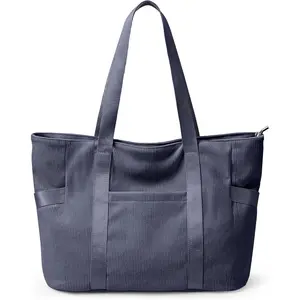 Tote Bag for Women with Zipper, Travel Tote Bags with Compartments Large Shoulder Bag Handbag for Gym Work School