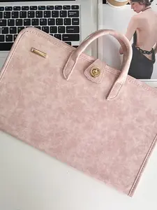 Computer Bag and Computer Protective Case Laptop Handbag Pink Girly Style Laptop Bags Laptop Work Bag