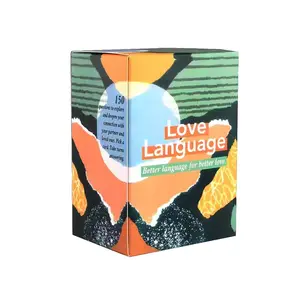 Love Language Couples Card Game, Modern Abstract Art Design, 150 Questions for Deep Communication, Enhance Emotional Connection, Ideal for Adults
