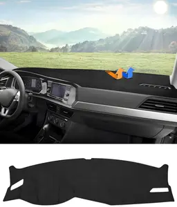 KUST Dashboard Cover Mat for 2019-2025 Volkswagen Jetta Accessories Dash Cover Flannel Dash Mat Sunshade Glare UV Rays Protector