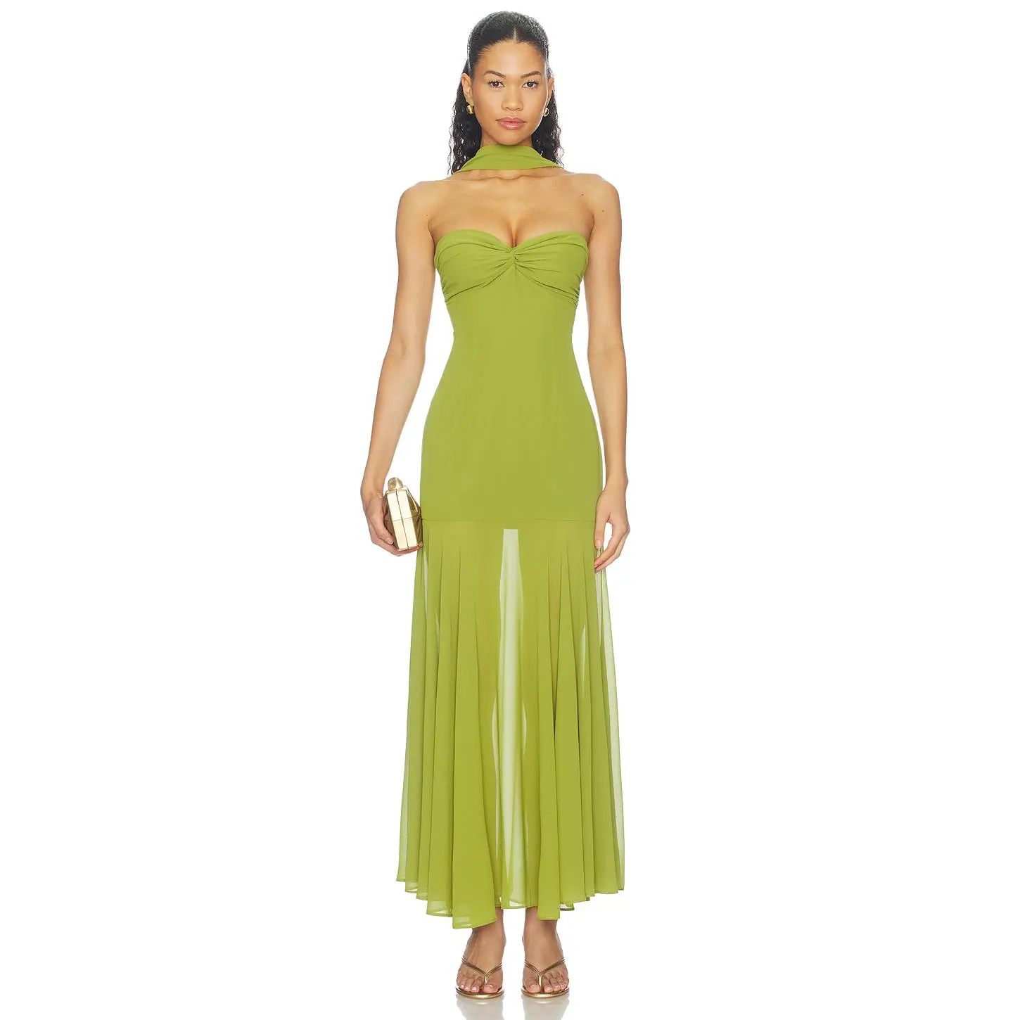 MORE TO COME Nicola Maxi Dress in Green