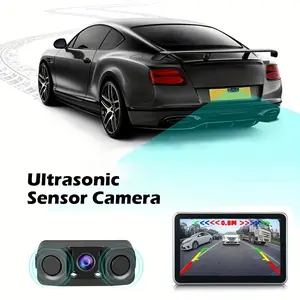 1PC Parking Camera Featuring a 3-In-1 Rear View LED Night Vision Backup Parktronic System for Reversing Assistance