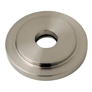 212 MAIN 3-in Round Heavy-Duty Solid Brass Shower Flange, Satin Nickel Finish, Bathroom Fixture Accessories, Modern Contemporary Bathroom Accessories, Modern Bathroom Accessories
