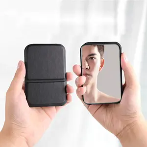 Mini Folding Portable Mirror High-quality Leather